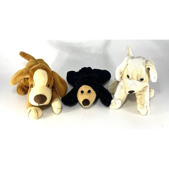 Lot of 3 Animal Alley Mini Plush Darby & Jesse Dog Cole Bear McDonalds 2001 - Picture 2 of 8